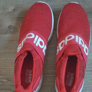 Adidas Men's Red Slip-On Sneakers